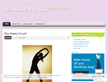 Tablet Screenshot of leanladiesfitness.wordpress.com