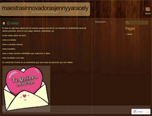 Tablet Screenshot of maestrasinnovadorasjennyyaracely.wordpress.com