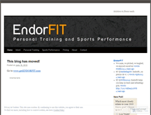 Tablet Screenshot of endorfit.wordpress.com