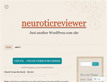 Tablet Screenshot of neuroticreviewer.wordpress.com