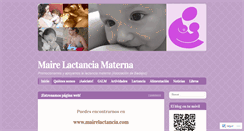 Desktop Screenshot of mairelactancia.wordpress.com