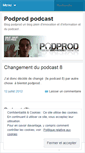Mobile Screenshot of podprod.wordpress.com
