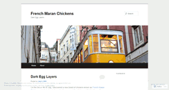 Desktop Screenshot of frenchmaranchickens.wordpress.com