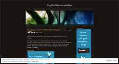 Desktop Screenshot of languagetoday.wordpress.com