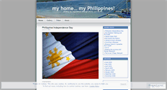 Desktop Screenshot of myhomemyphilippines.wordpress.com