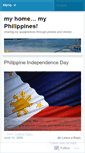 Mobile Screenshot of myhomemyphilippines.wordpress.com