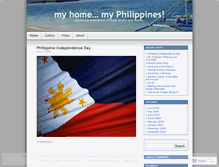 Tablet Screenshot of myhomemyphilippines.wordpress.com