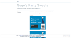 Desktop Screenshot of gegespartysweets.wordpress.com