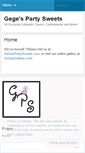 Mobile Screenshot of gegespartysweets.wordpress.com