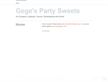 Tablet Screenshot of gegespartysweets.wordpress.com