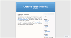 Desktop Screenshot of charliebecker.wordpress.com