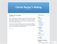 Tablet Screenshot of charliebecker.wordpress.com