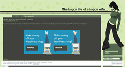 Desktop Screenshot of happylifehappywife.wordpress.com