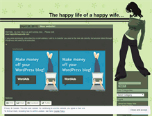 Tablet Screenshot of happylifehappywife.wordpress.com