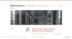 Desktop Screenshot of makrandaspect.wordpress.com