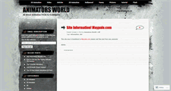 Desktop Screenshot of animatorsworld.wordpress.com