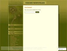 Tablet Screenshot of mummyfiles.wordpress.com