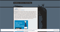 Desktop Screenshot of goddesssativa.wordpress.com