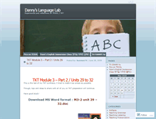 Tablet Screenshot of dannyslab.wordpress.com