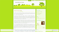 Desktop Screenshot of greeningmyhouse.wordpress.com