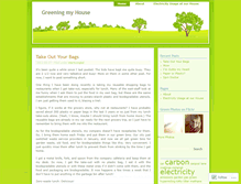 Tablet Screenshot of greeningmyhouse.wordpress.com