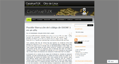 Desktop Screenshot of cacahuetux.wordpress.com