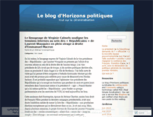 Tablet Screenshot of horizonspolitiques.wordpress.com