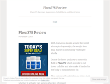 Tablet Screenshot of phen375results.wordpress.com