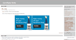 Desktop Screenshot of flakyknits.wordpress.com