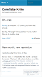 Mobile Screenshot of flakyknits.wordpress.com