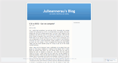 Desktop Screenshot of julieannerau.wordpress.com