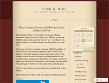 Tablet Screenshot of dashndine.wordpress.com