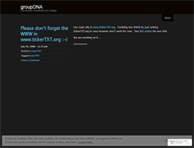 Tablet Screenshot of groupdna.wordpress.com