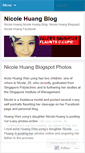 Mobile Screenshot of nicolehuangblog.wordpress.com