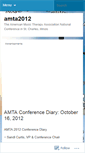 Mobile Screenshot of amta2012.wordpress.com