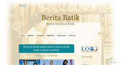 Desktop Screenshot of beritabatik.wordpress.com