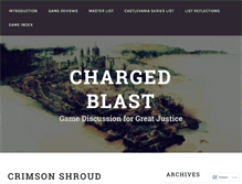 Tablet Screenshot of chargedblast.wordpress.com