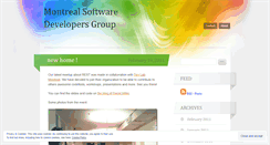 Desktop Screenshot of montrealdevelopers.wordpress.com