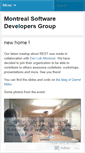Mobile Screenshot of montrealdevelopers.wordpress.com