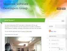 Tablet Screenshot of montrealdevelopers.wordpress.com