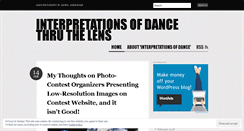 Desktop Screenshot of interpretationsofdance.wordpress.com