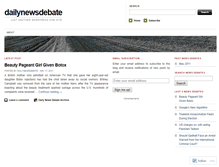 Tablet Screenshot of dailynewsdebate.wordpress.com