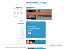 Tablet Screenshot of meckerpoet.wordpress.com