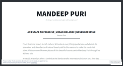 Desktop Screenshot of mandeeppuri.wordpress.com