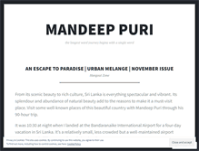 Tablet Screenshot of mandeeppuri.wordpress.com