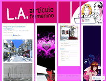 Tablet Screenshot of laarticulofemenino.wordpress.com