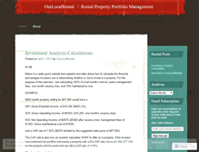 Tablet Screenshot of ourlocalrental.wordpress.com