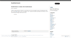 Desktop Screenshot of koekiemoon.wordpress.com