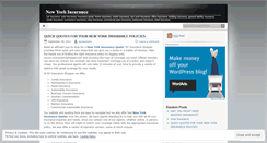 Desktop Screenshot of newyorkinsurancequote.wordpress.com