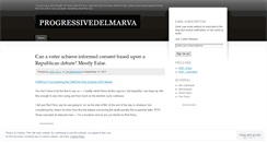 Desktop Screenshot of progressivedelmarva.wordpress.com